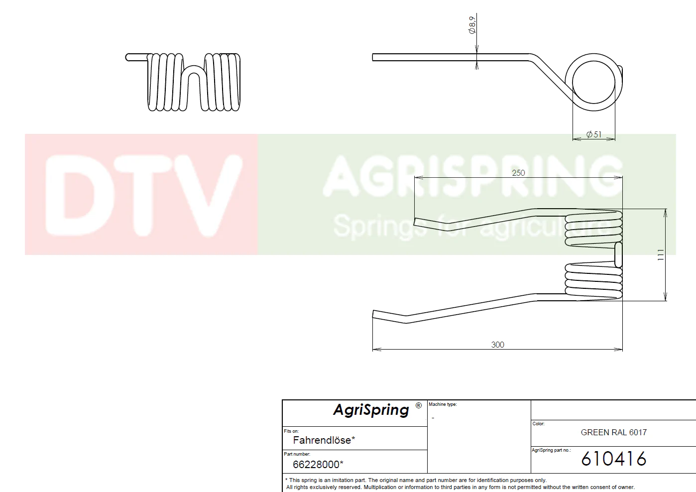 Farendlöse 66228000, 00511042, 00511066